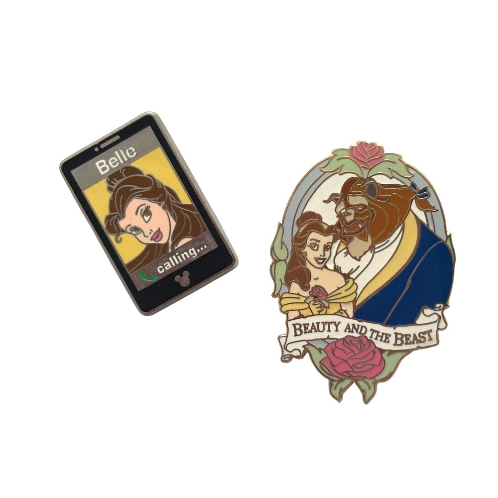 Vintage Beauty and the Beast Disney Pin Lot